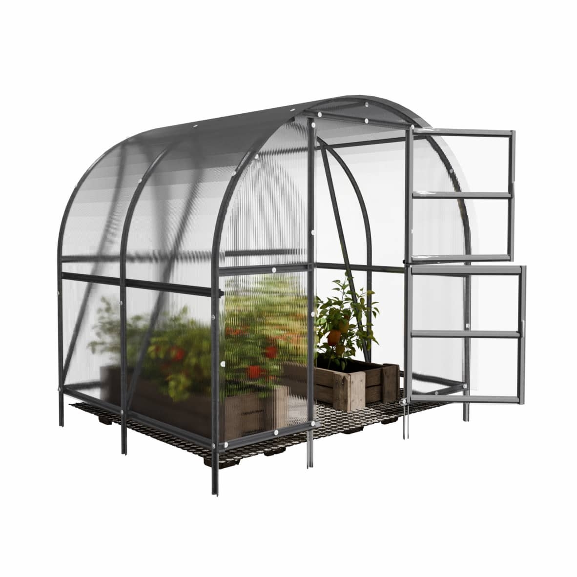 Šiltnamis Baltic LT - 4 mm storio kanalinis polikarbonatas - 3 x 12 m (36 m²) - Image 5