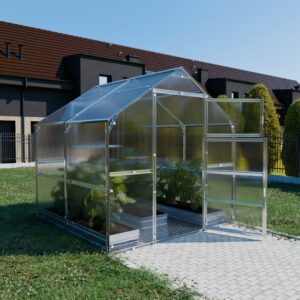 Šiltnamis KLASIKA Bernard - 6 mm storio kanalinis polikarbonatas - 2,35 x 12 m (28,2 m²)