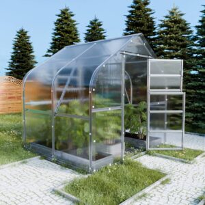 Šiltnamis KLASIKA Drop - 6 mm storio kanalinis polikarbonatas - 2,5 x 12 m (30 m²)