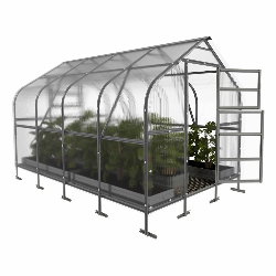 Šiltnamis KLASIKA Drop - 6 mm storio kanalinis polikarbonatas - 2,5 x 4 m (10 m²) - Image 10