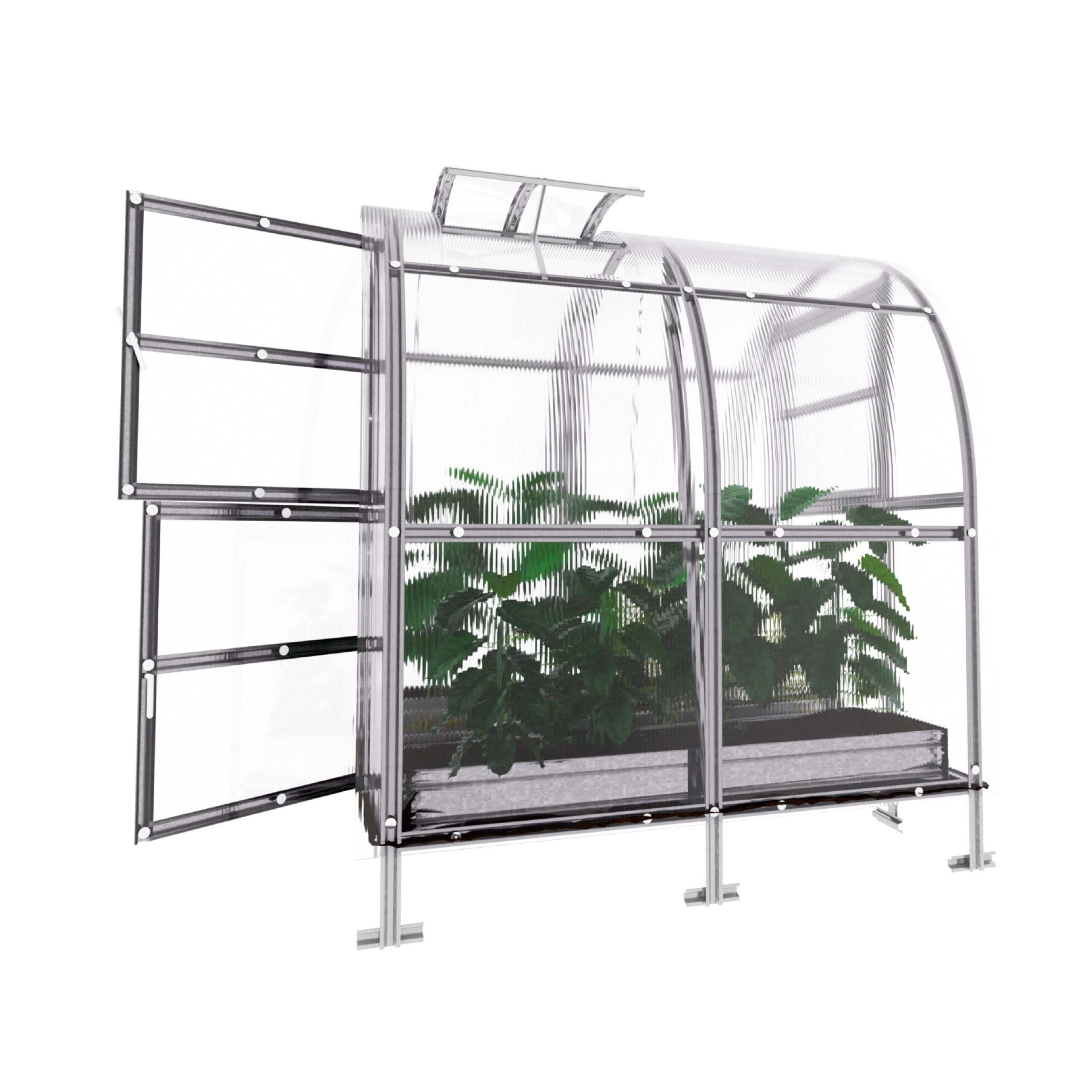 Šiltnamis KLASIKA Slim - 6 mm storio kanalinis polikarbonatas - 2 x 10 m (20 m²) - Image 6
