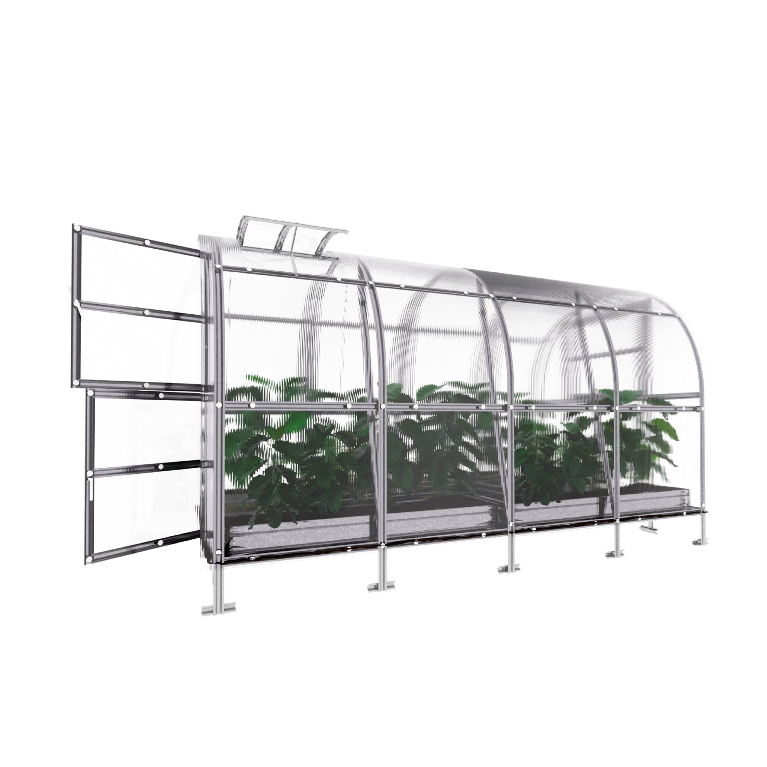 Šiltnamis KLASIKA Slim - 6 mm storio kanalinis polikarbonatas - 2 x 10 m (20 m²) - Image 10