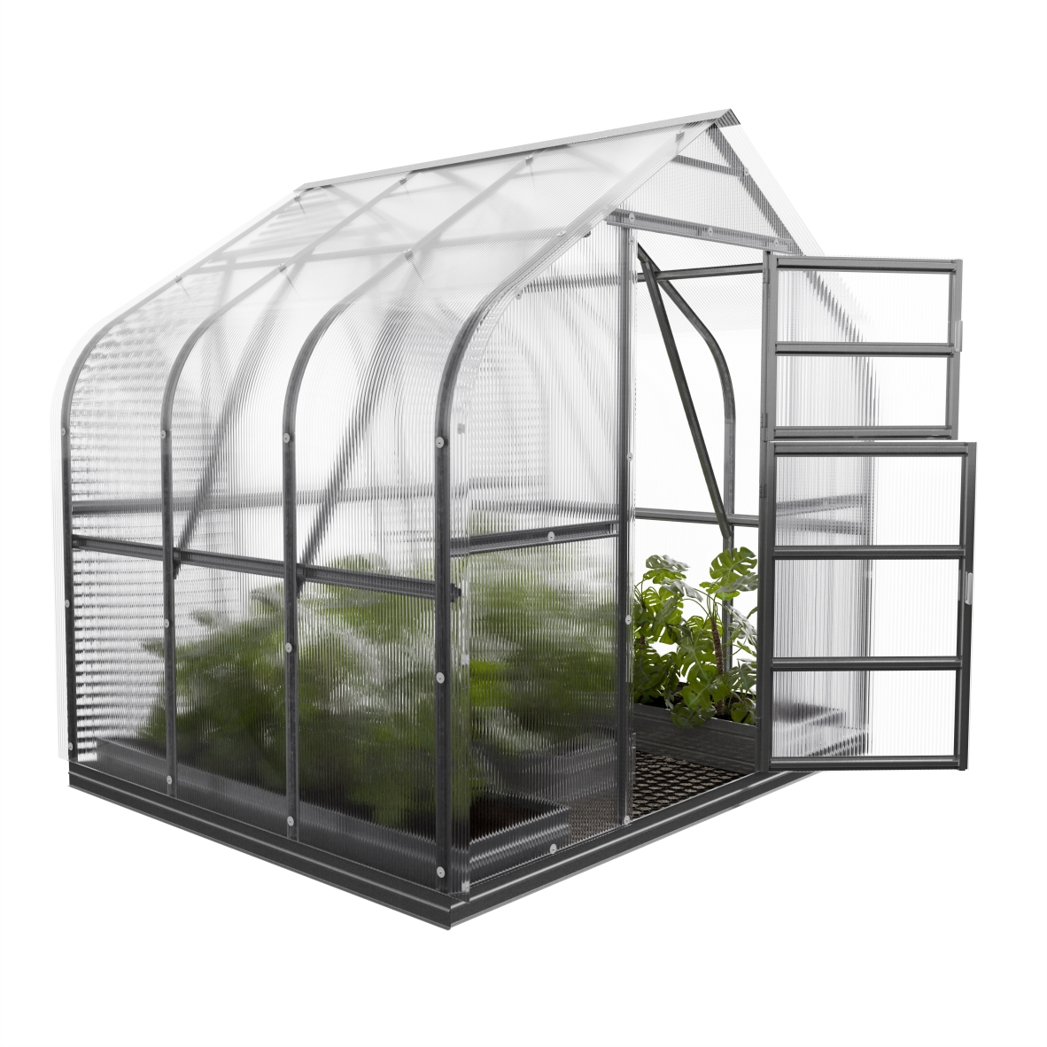 Šiltnamis KLASIKA Standart - 4 mm storio kanalinis polikarbonatas - 2,5 x 8 m (20 m²) - Image 10